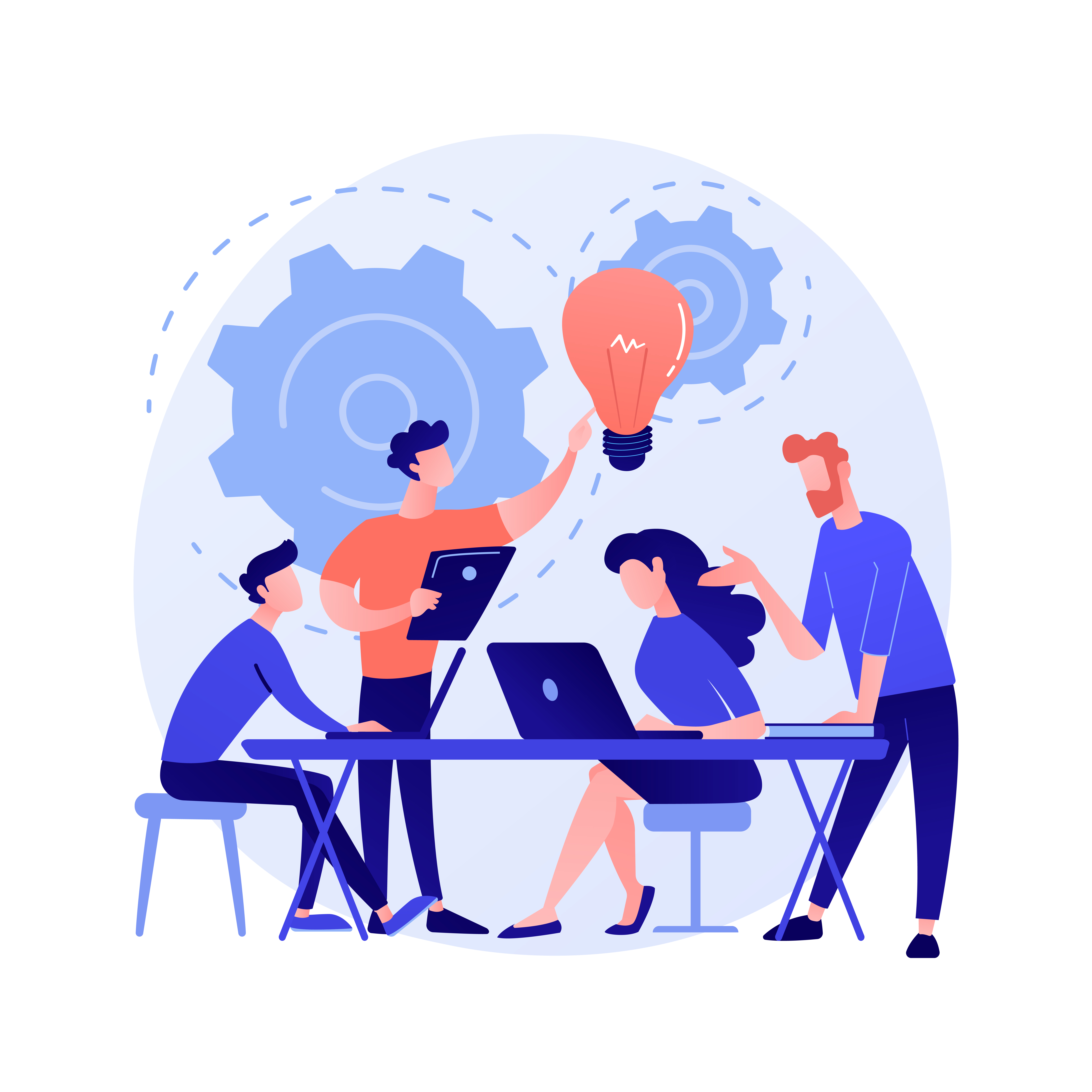 corporate meeting concept metaphor